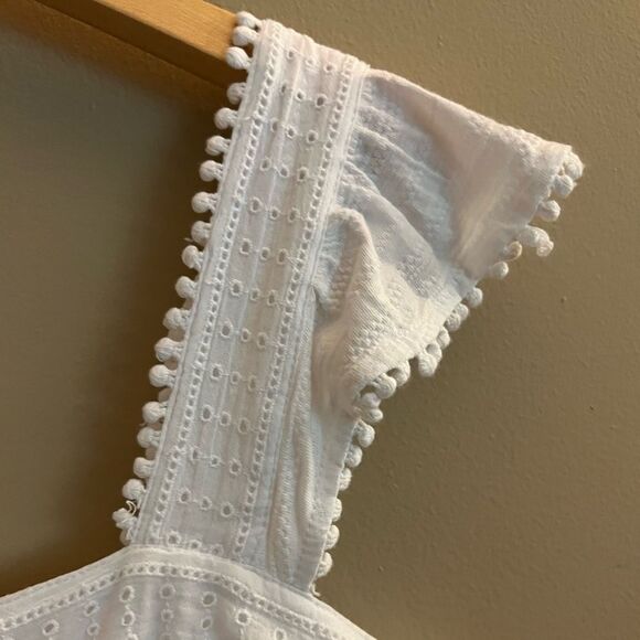 😊3/$30 NWT Style & Co. Womens Eyelet & Picot Square Neck Tank Top White Sz S - Picture 10 of 13